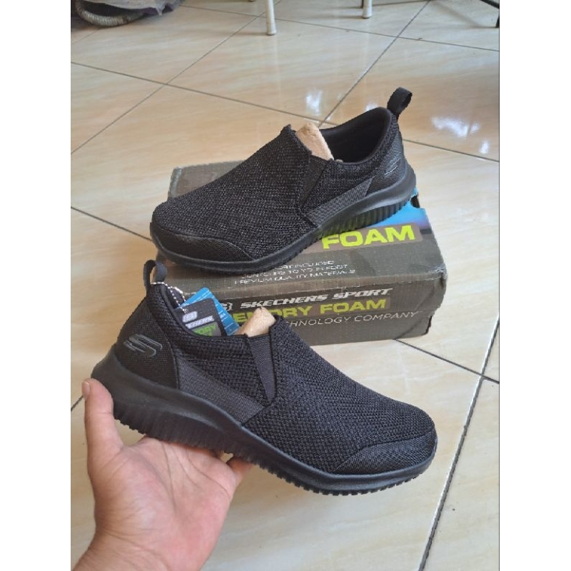 skechers men full black