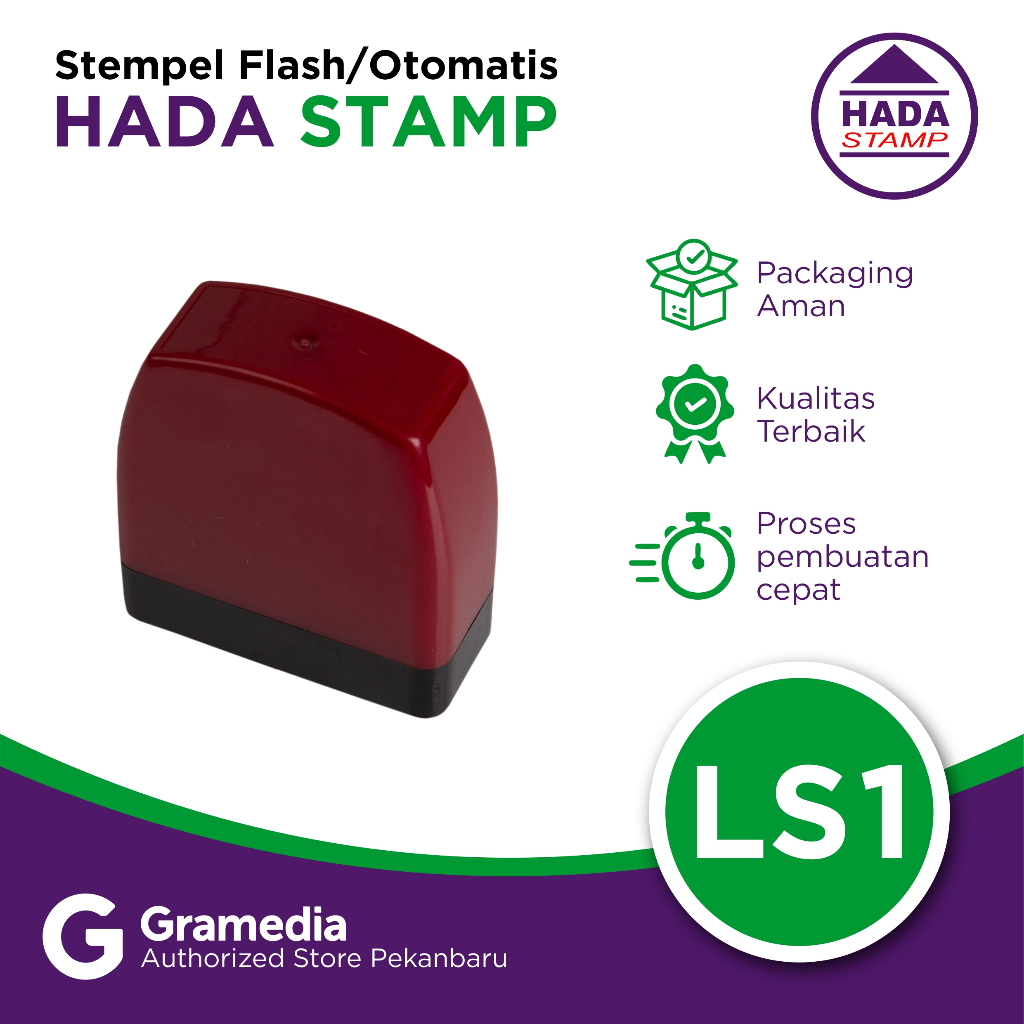 

Gramedia - Stempel Flash/Otomatis Hada Stamp LS1
