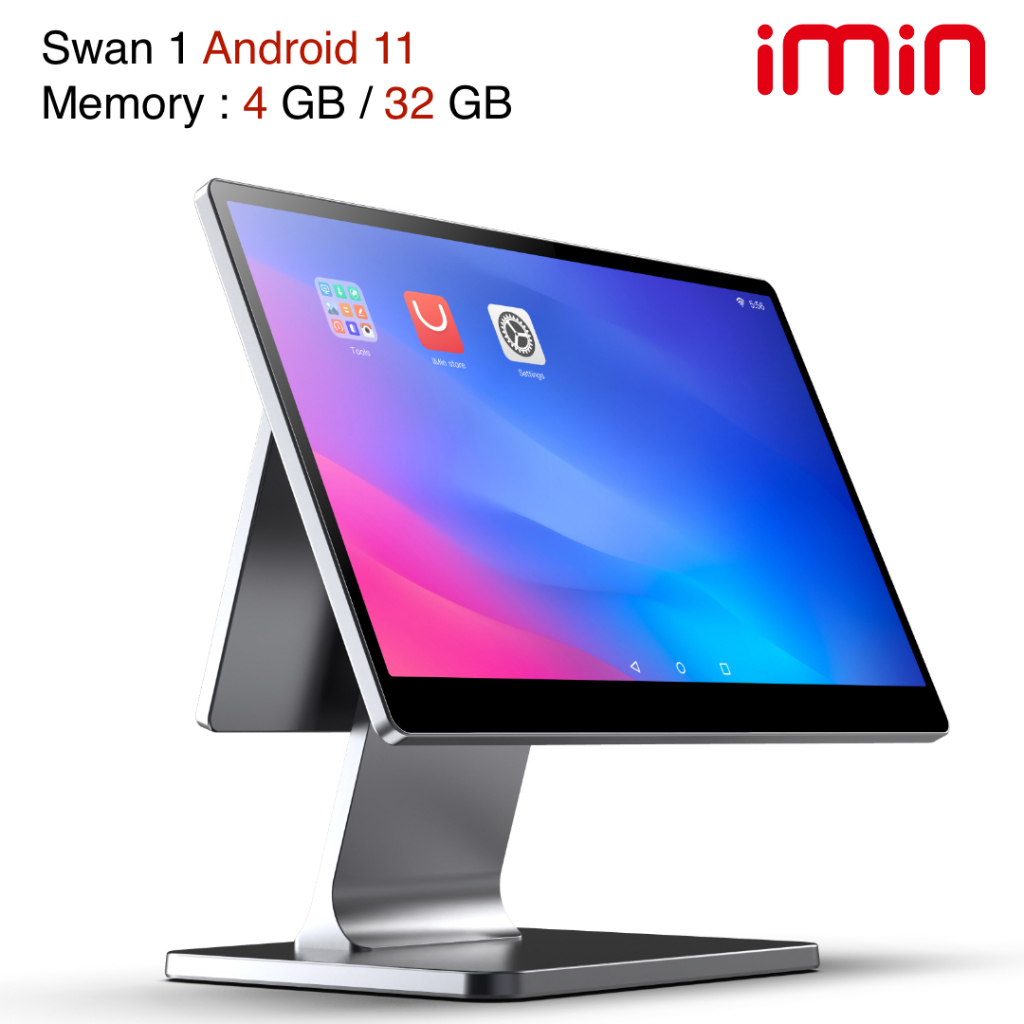 IMIN Mesin Kasir Android iMin Swan 1 Dual Display 15.6 + 10 inch 4/32Gb