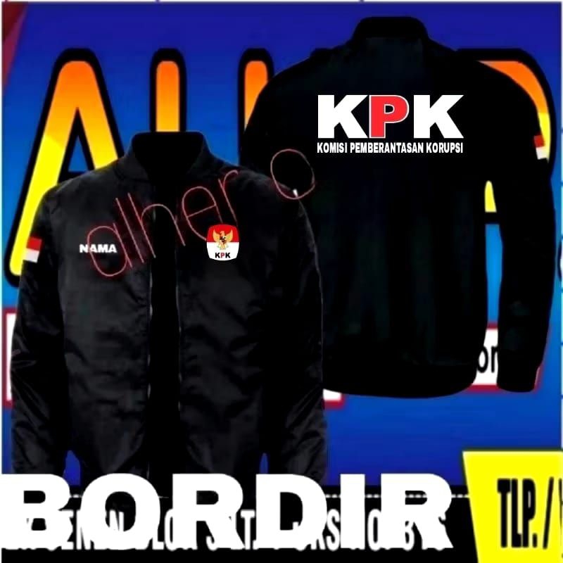 jaket bordir kpk komisi pemberantasan korupsi jaket seragam kpk komisi pemberantasan korupsi  jaket 
