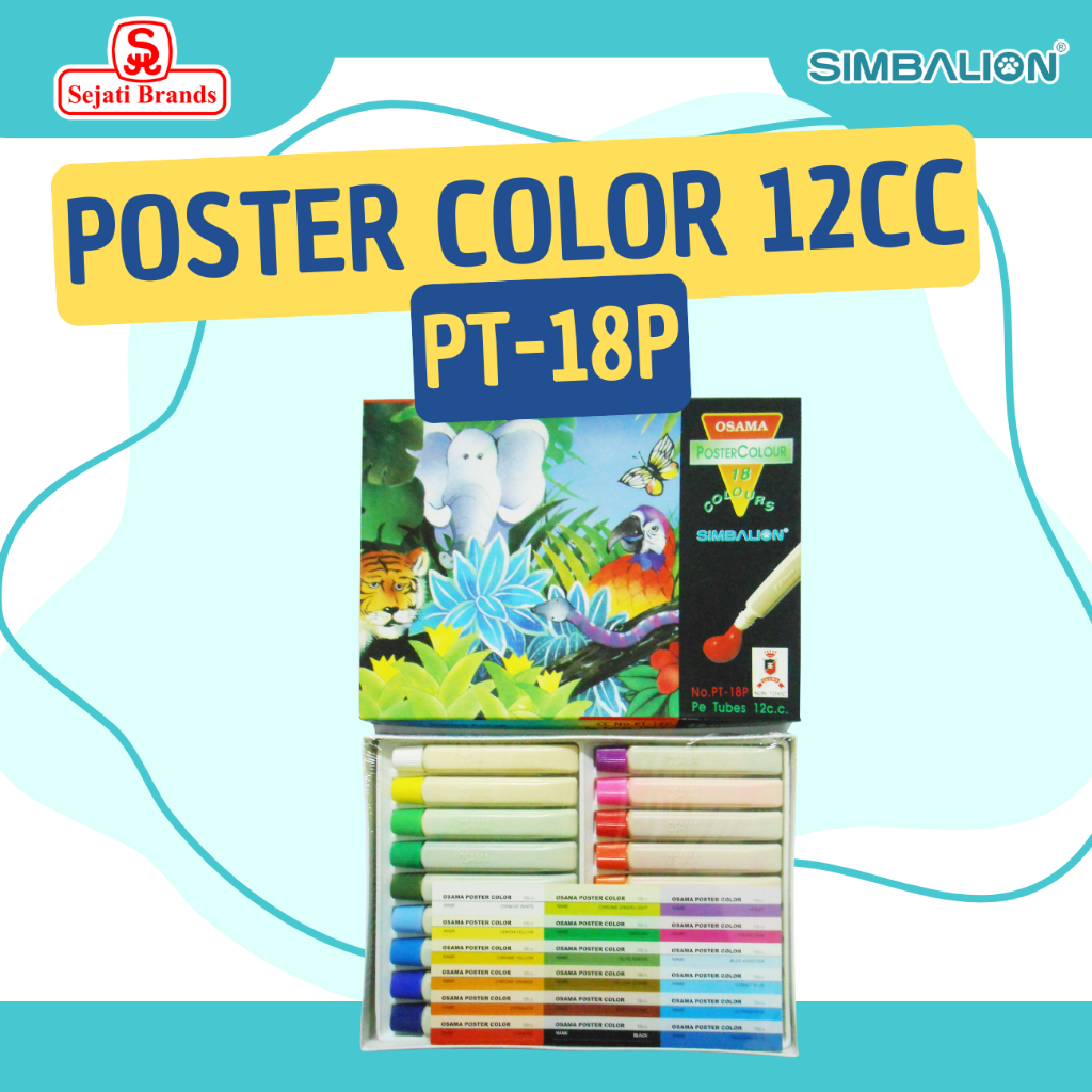 

Simbalion Poster Color 12 cc PT-18P