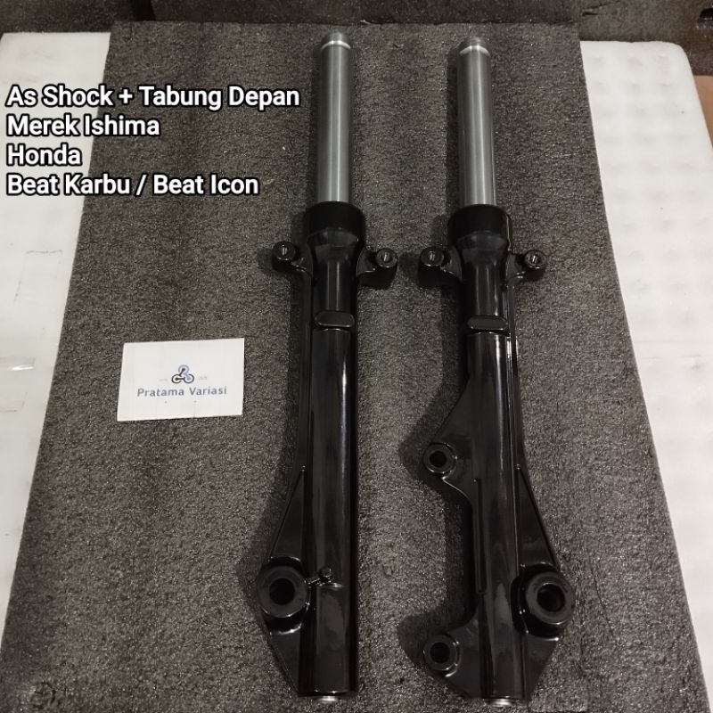 [Ishima] As Shock + Tabung Depan Set - Honda Beat Karbu Spakbor Bawah / Gen 1 (2008 -2009)
