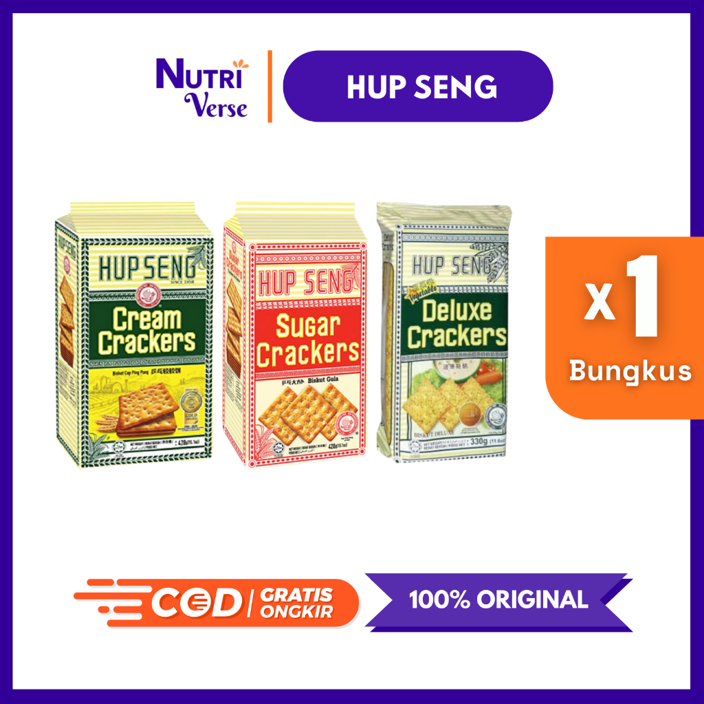 

Hup Seng Biskuit | Cream/Sugar/Deluxe Hupseng Crackers