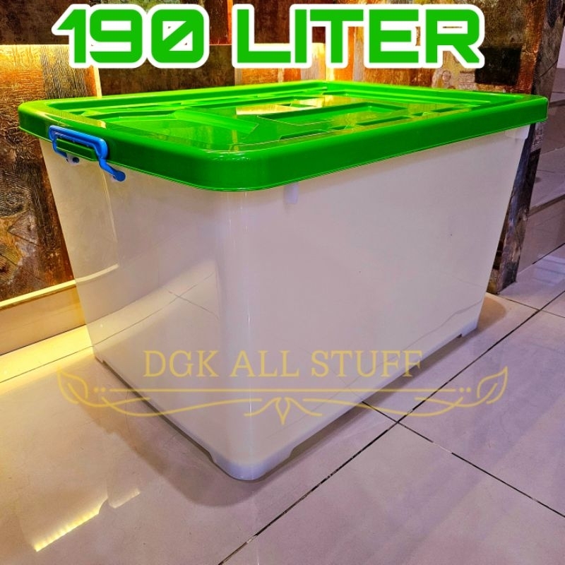 Kontainer Container Box Kotak Tempat Penyimpanan Serbaguna 190 Liter 190L 190 L 195 Liter 195L 195 L