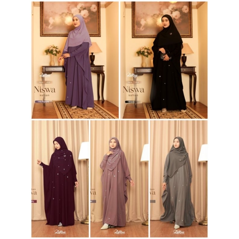 Niswa Kaftan by Larose Moslem | Kaftan Batwing | Original Produk by Larose Moslem