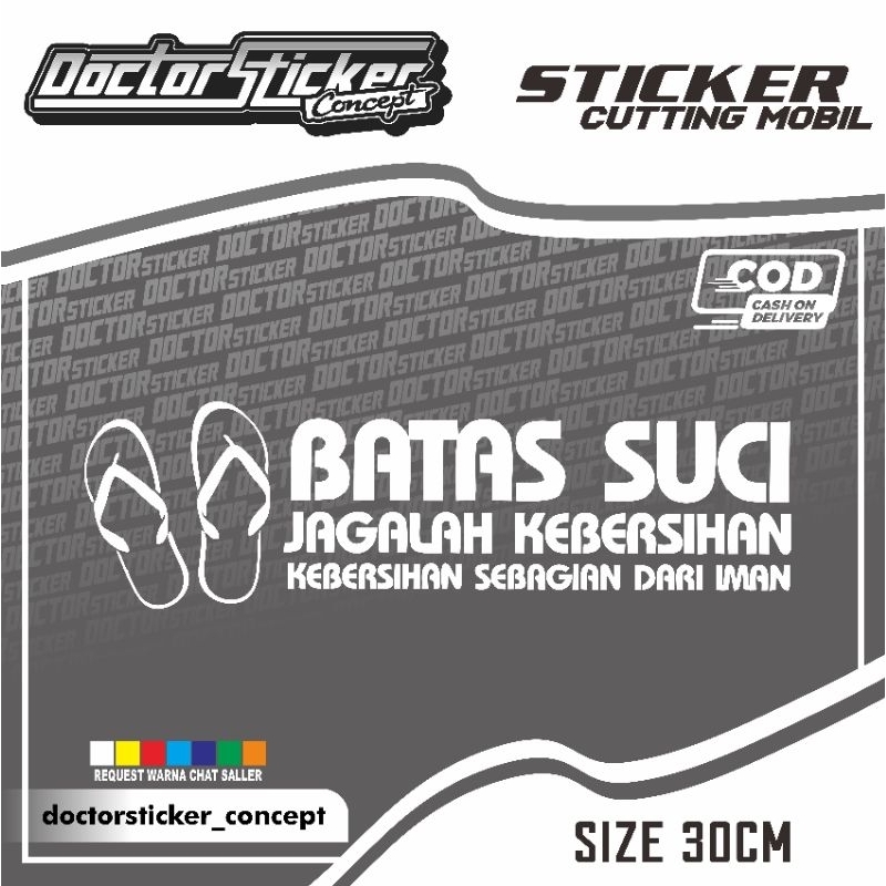 Sticker Cutting Batas Suci