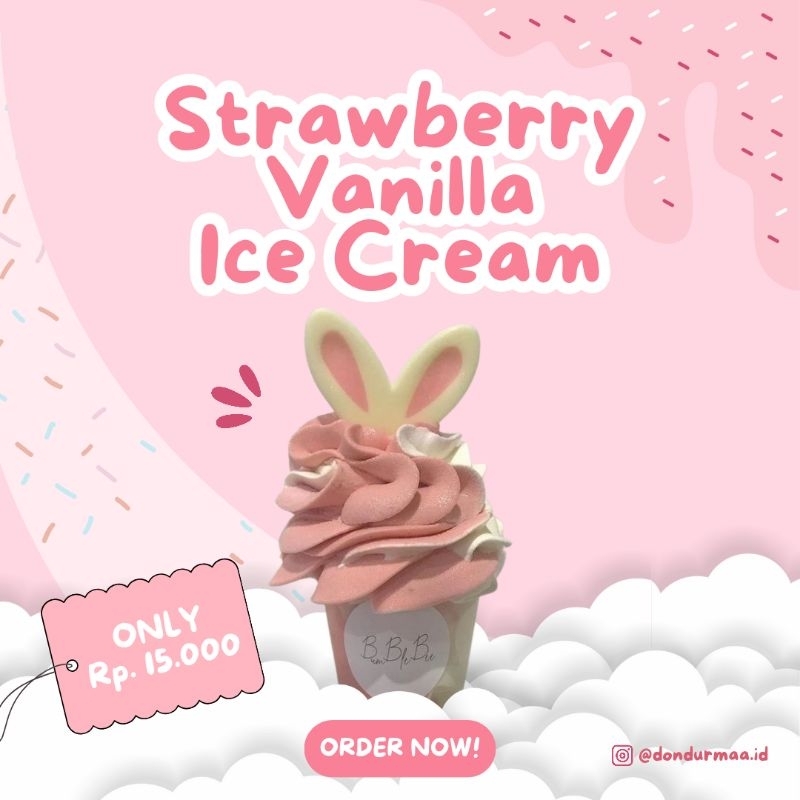 

Strawberry Vanilla Ice Cream