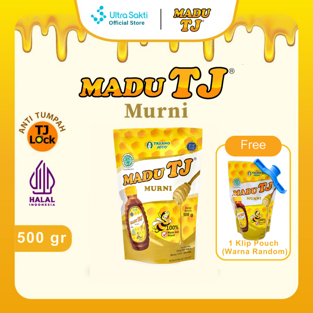 

Madu TJ Murni Pouch 500g Free Gift