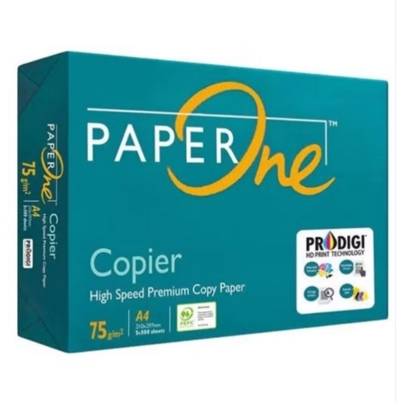 

Kertas HVS A4 75grm PaperOne 1Rim