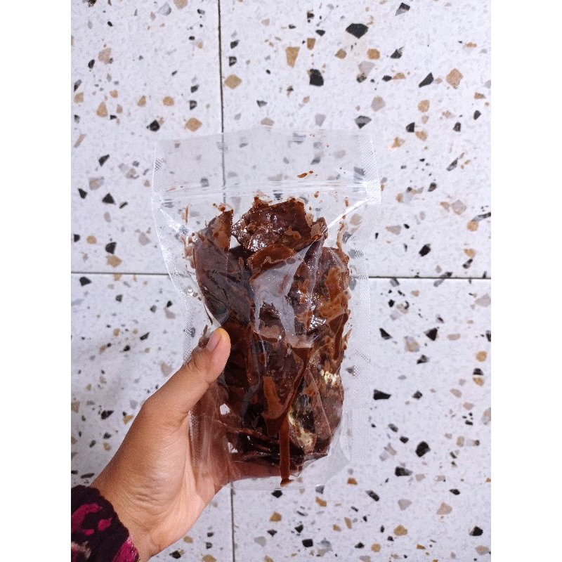 

Kripik Pisang Lumer Rasa CHOCOLATE ( COKLAT)