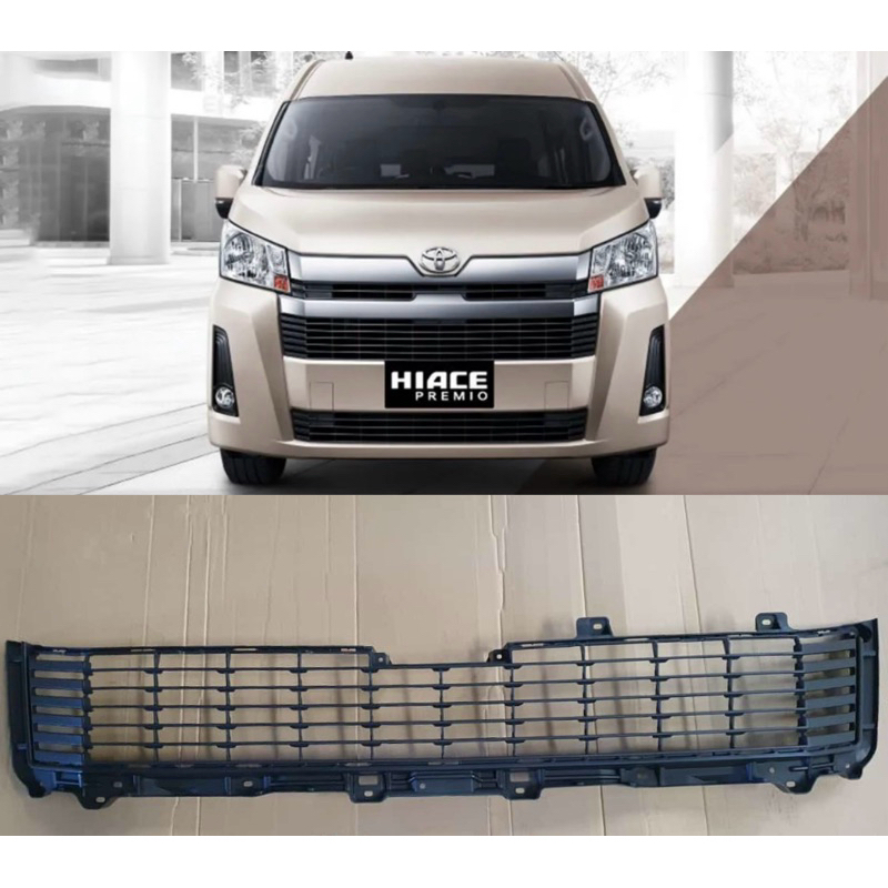 gril bemper atas ram atas hiace premio 2020 up