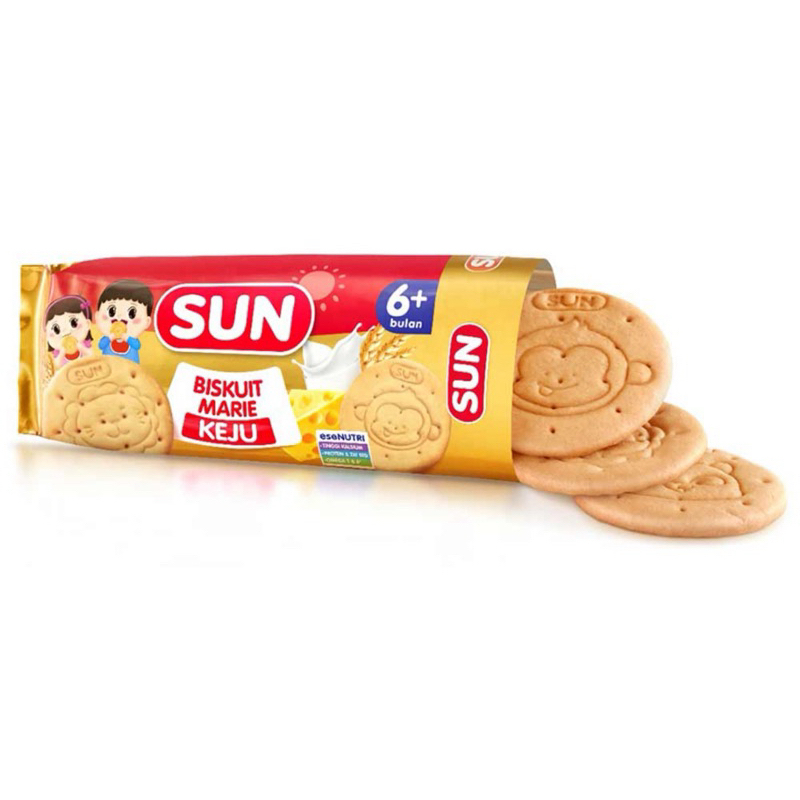 Sun Biskuit Marie Susu 80gr & 150 gr