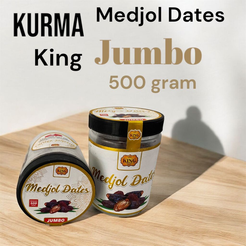 

Kurma King Dates Medjol Jumbo 500gr Kemasan Toples Original 100% Manis Asli BPOM