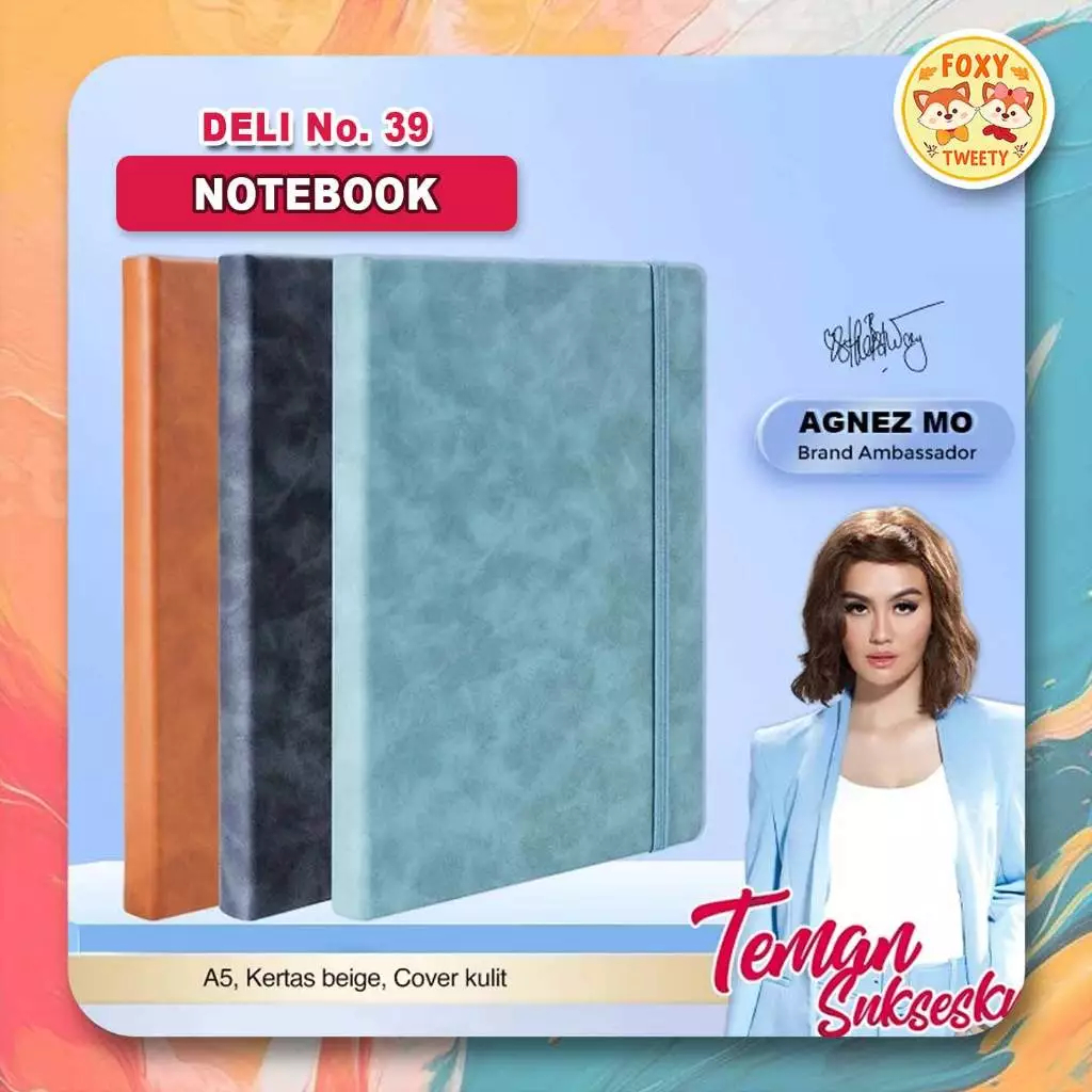 

Deli Leather Cover Notebook / Buku Catatan Sampul Kulit 120 Halaman - No.39