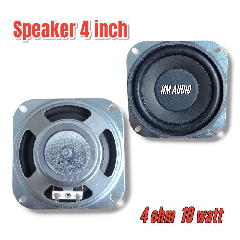 Speaker 4 inch woofer bass 4 ohm 10 watt