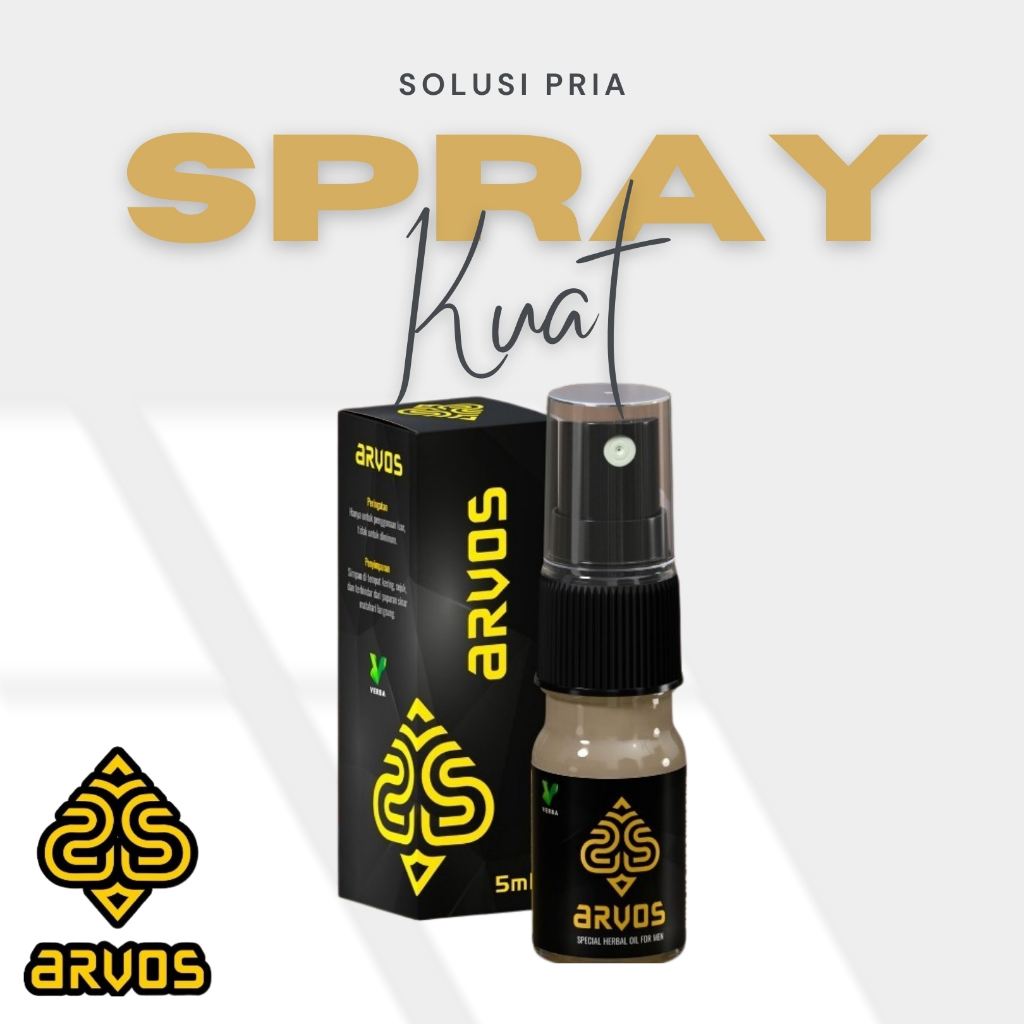ARVOS obat kuat Spray Herbal Atasi Ezakulasi Dini Ampuh Aman & Obat Kuat Pria Tahan lama BPOM