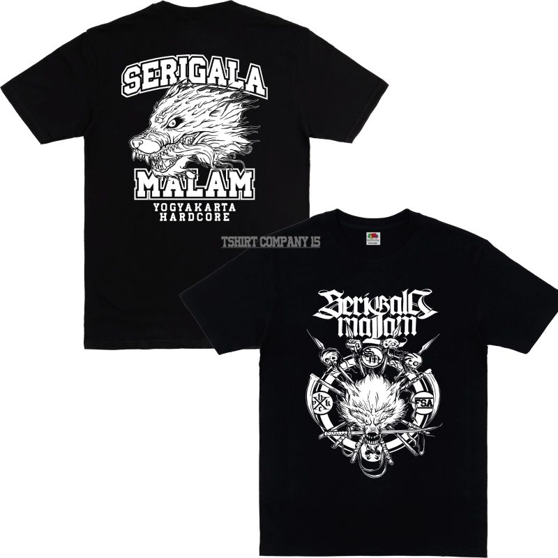 Serigala malam Yogyakarta Hardcore musik - Kaos band Serigala malam Yogyakarta/Kaos metal Hardcore