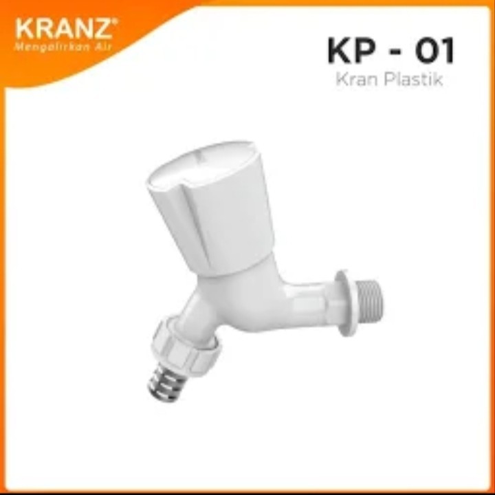 Kran ABS KRANZ KP-01 KP 01 / Keran Tembok / Kran Taman Pvc 1/2" inch