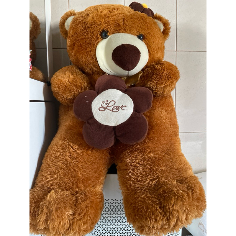 Boneka Teddy Bear warna coklat, ukuran besar