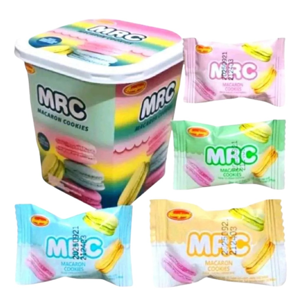 

Ranjani MRC Macaron Cookies 92gr (20pcs) Makaron Strawberry Vanilla lemon Ice Cream