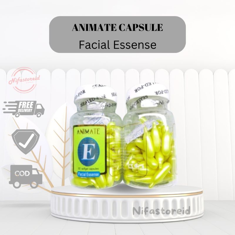 BUNDLING 2PCS ANIMATE CAPSULE FACIAL ESSENSE OIL 60 KAPSUL