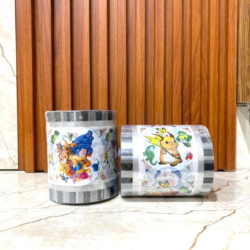 PLASTIK LID CUP SEALER CUP KARAKTER PLASTIK SEAL 1000 Gelas/Roll