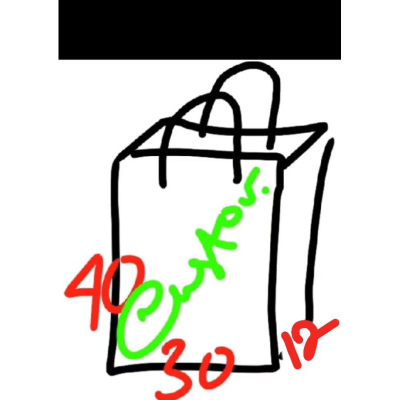

paper bag craft 30 x 12 x 40 custom sablon