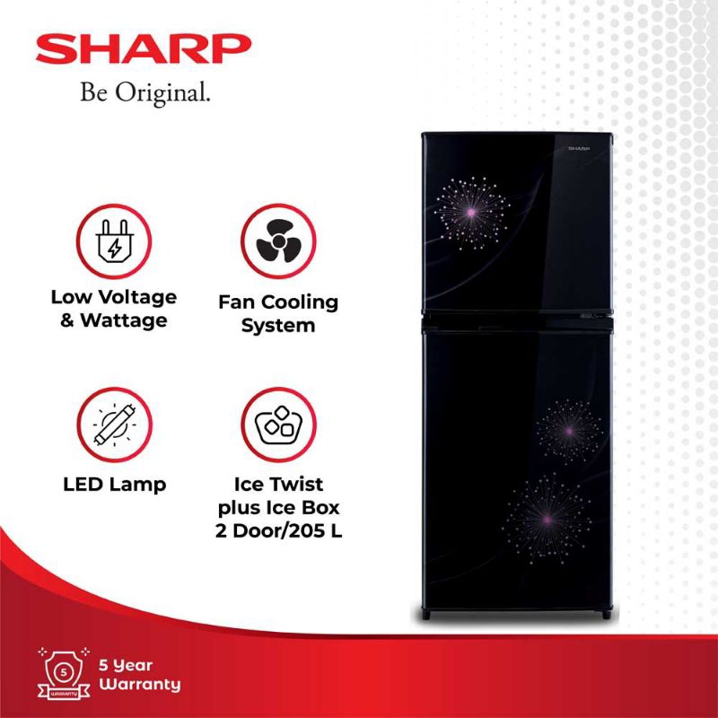KULKAS SHARP 2 PINTU SJX237MG DP/DB NO FROST KHUSUS KOTA PEKANBARU