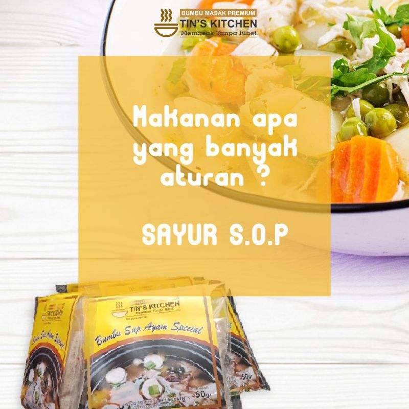

Bumbu Sop Ayam Tins Kitchen Sachet