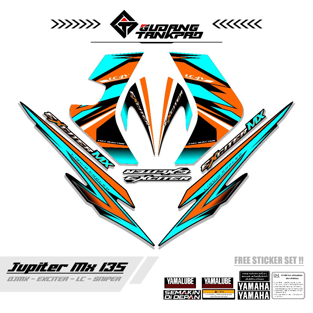 STRIPING MOTOR YAMAHA JUPITER MX OLD 135 / MTF 58 / STIKER STRIPING MX LAMA 135 / STRIPING MX OLD 13