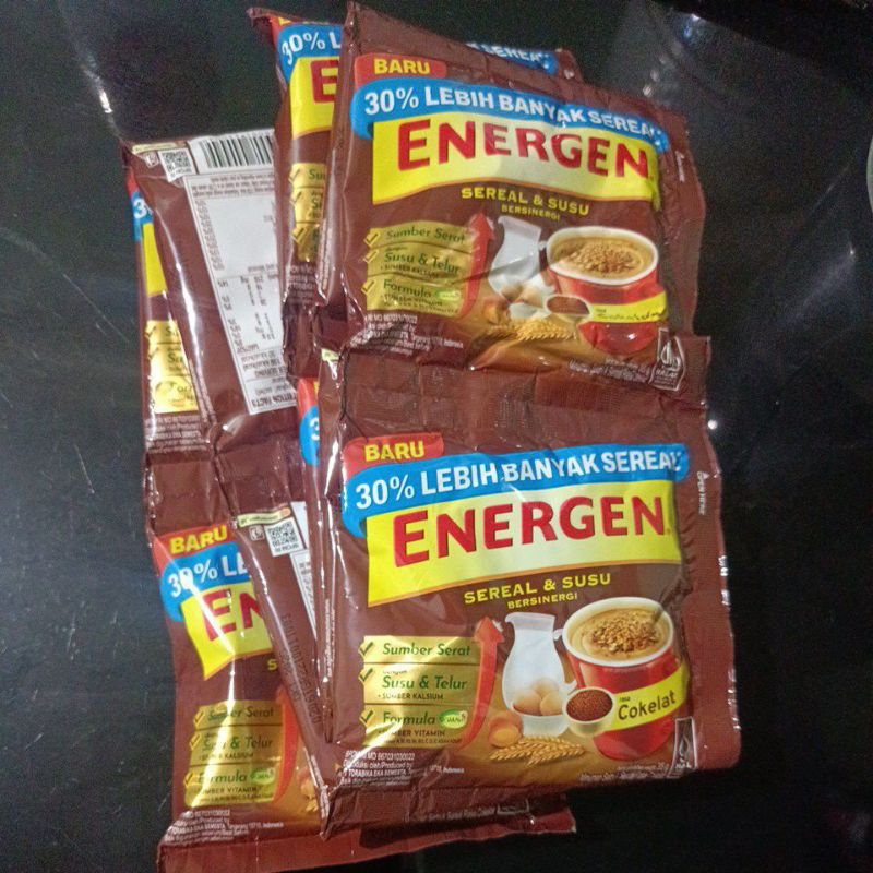 

Energen sereal & susu rasa cokelat 1 karton isi 16 renceng@10 sachet