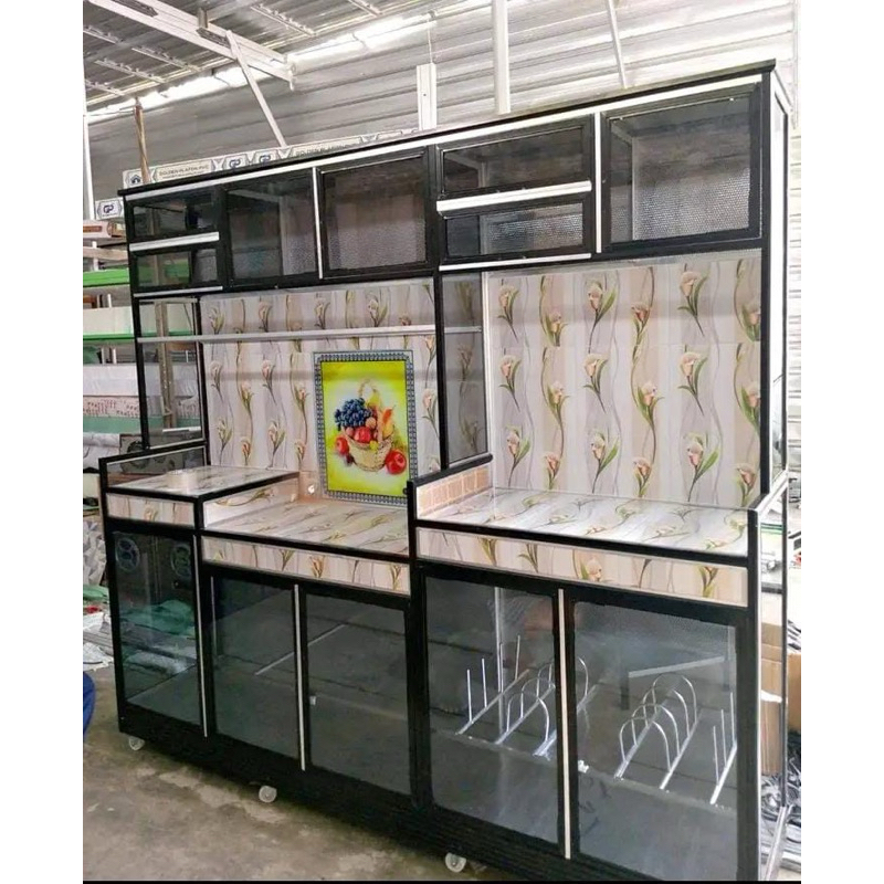 Rak Piring Aluminium jumbo / Rak Piring Aluminium Minimalis / Rak Piring Kaca / Rak Piring Bungkus