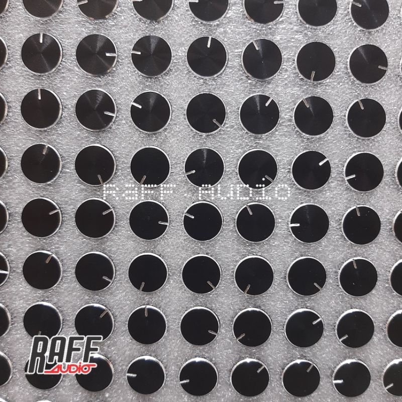 Knop Knob Potensio 14 mm Aluminium Hitam