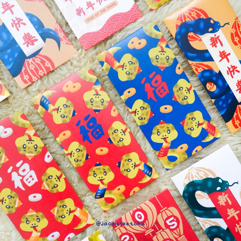 

ANGPAO IMLEK 2025 | ANGPAO CNY CHINESE NEW YEAR 2025 | YEAR OF THE SNAKE | HONGBAO | TAHUN ULAR | ANGPAO PREMIUM | ANGPAO CNY 2025 | CUSTOM ANGPAO | MONEY ENVELOPE | ANGPAO ULAR | ANGPAU IMLEK by jacqiesketchie