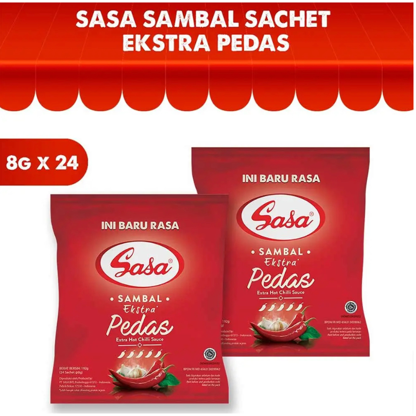 

Sasa Sambal Extra Hot 24 x 8 Gram