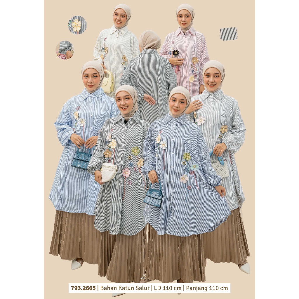 JENWILL TUNIK KATUN SALUR PREMIUM LD Besar