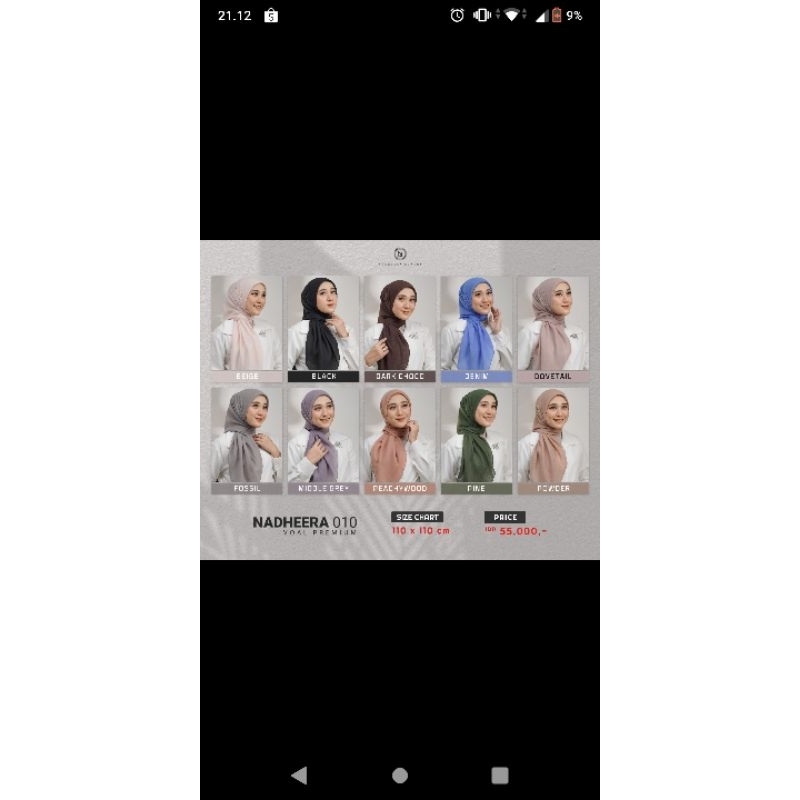 Hijab N 010 Nadheera Luxury