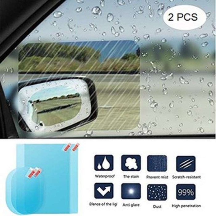 Stiker Anti Embun kaca Samping Jendela Mobil Anti Embun Lihat Tembus Spion Kaca Film Besar