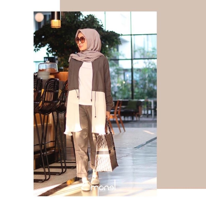 Pleated Outer Jacket by Monel