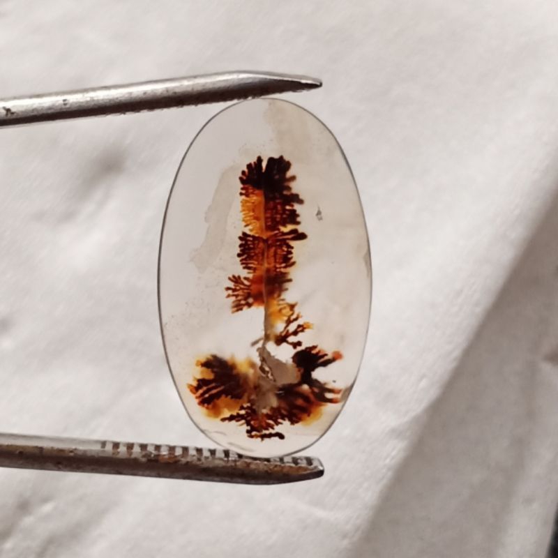 Batu Kristal motif multitafsir - Dendrite Crystal Chalcedony. Bukan Batu Bacan Doko Majiko Yaman Dar