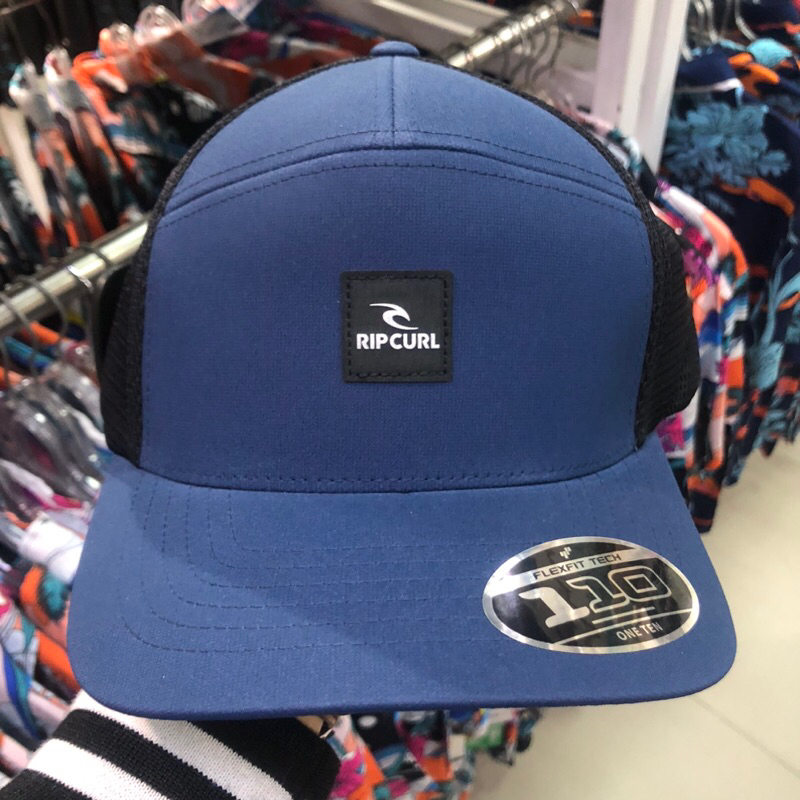 topi rip curl original vapoorcool flexfit trucker blue