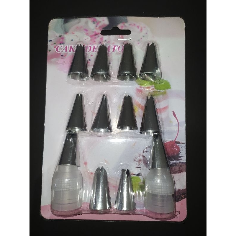 SPUIT SET 12 + KONEKTOR SPUIT BUTTERCREAM