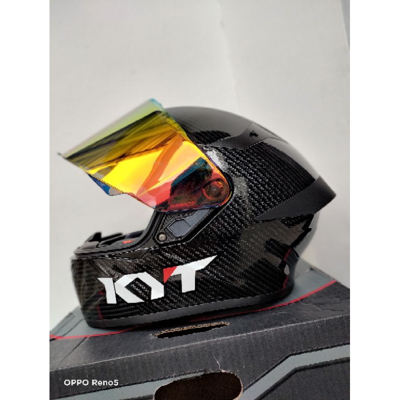 KYT TT COURSE REPAINT CARBON 2 VISOR