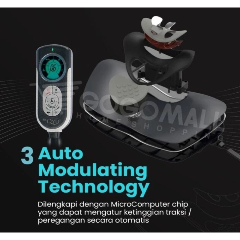 ALAT TERAPI MEMPERKUAT OTOT LEHER DR QYU CERVICAL TRACTION DEVICE