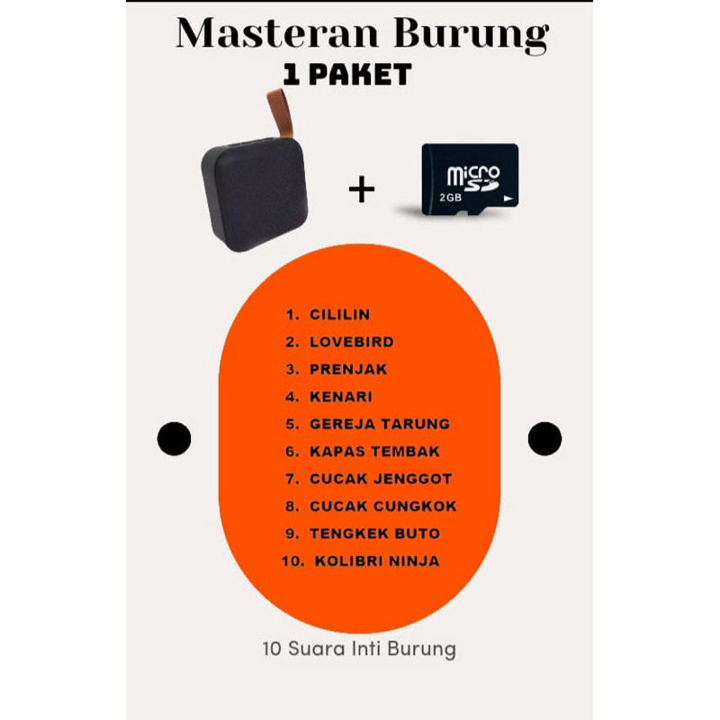 MP3 masteran burung 10 suara inti burung