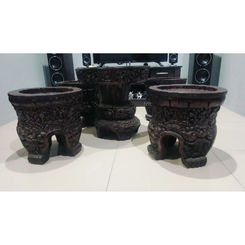 meja set, meja dan kursi antik kuno