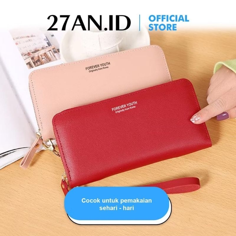 3M_Dompet Panjang Wanita 6088 Dompet Panjang dengan Tali Dompet Dompet Panjang Polos.