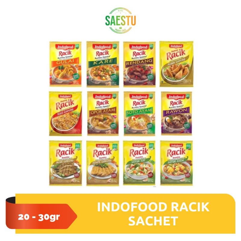 

Indofood Racik Bumbu Kering 20/30 gr Eceran
