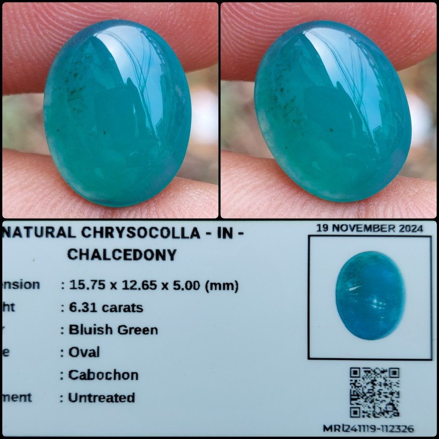 Bacan Gulau Kristal Super Natural Cincin Perak Batu Akik Alam Asli