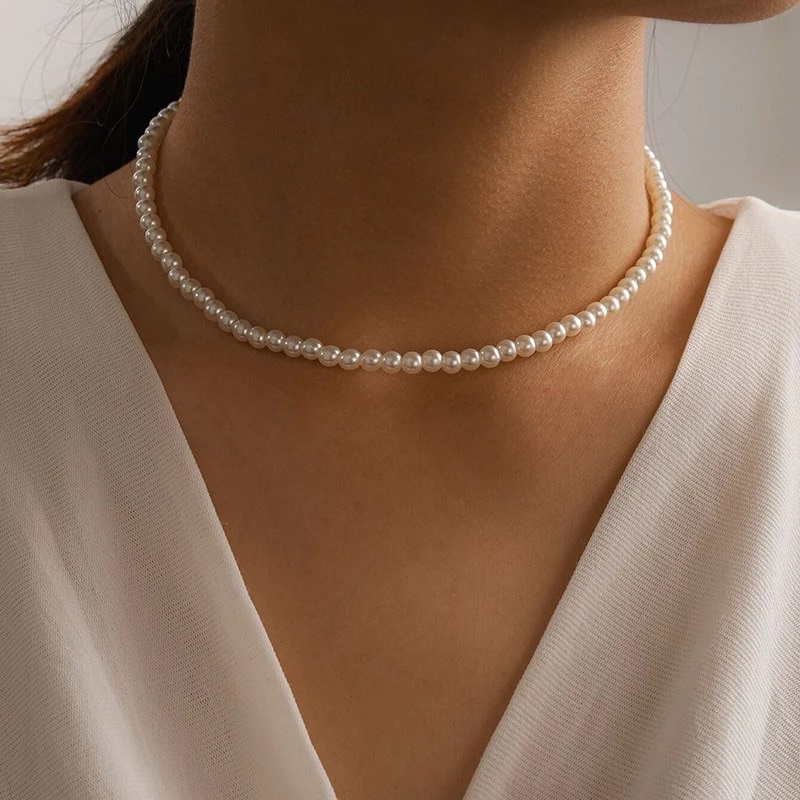 KALUNG MUTIARA COKER MUTIARA WANITA KOREA STYLE VIRAL